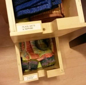 place mats and napkins